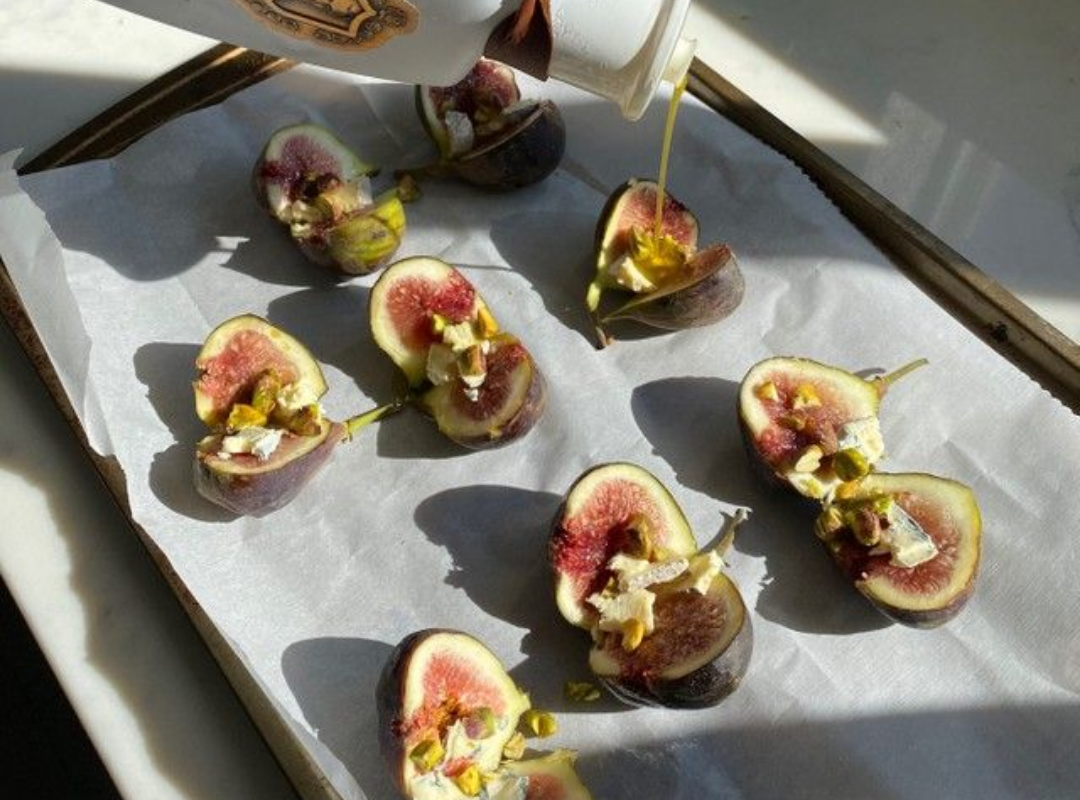 Roasted Fig with Roquefort