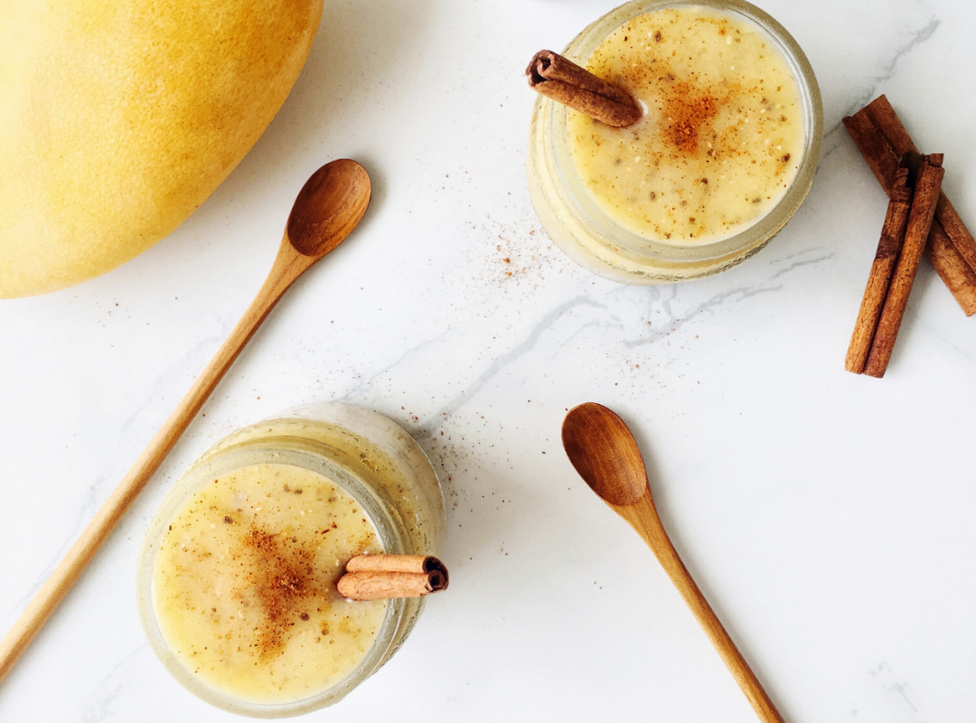 Pear Mango Olive Oil Smoothie
