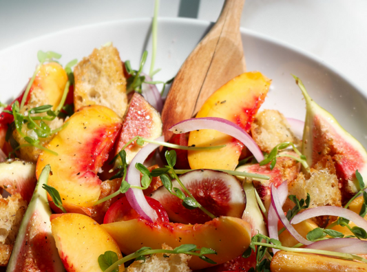 Peaches and Figs Panzanella