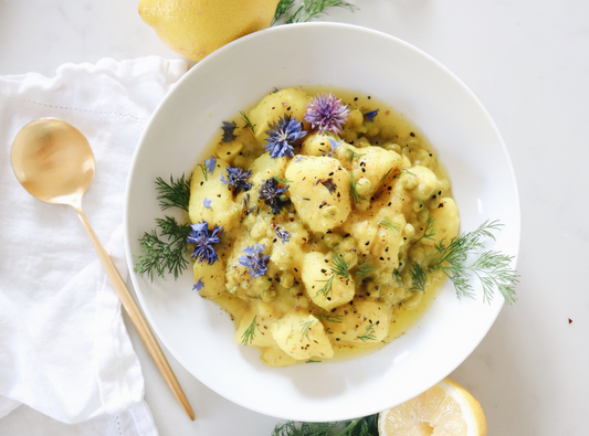 Lemony Potato and Pea Stew