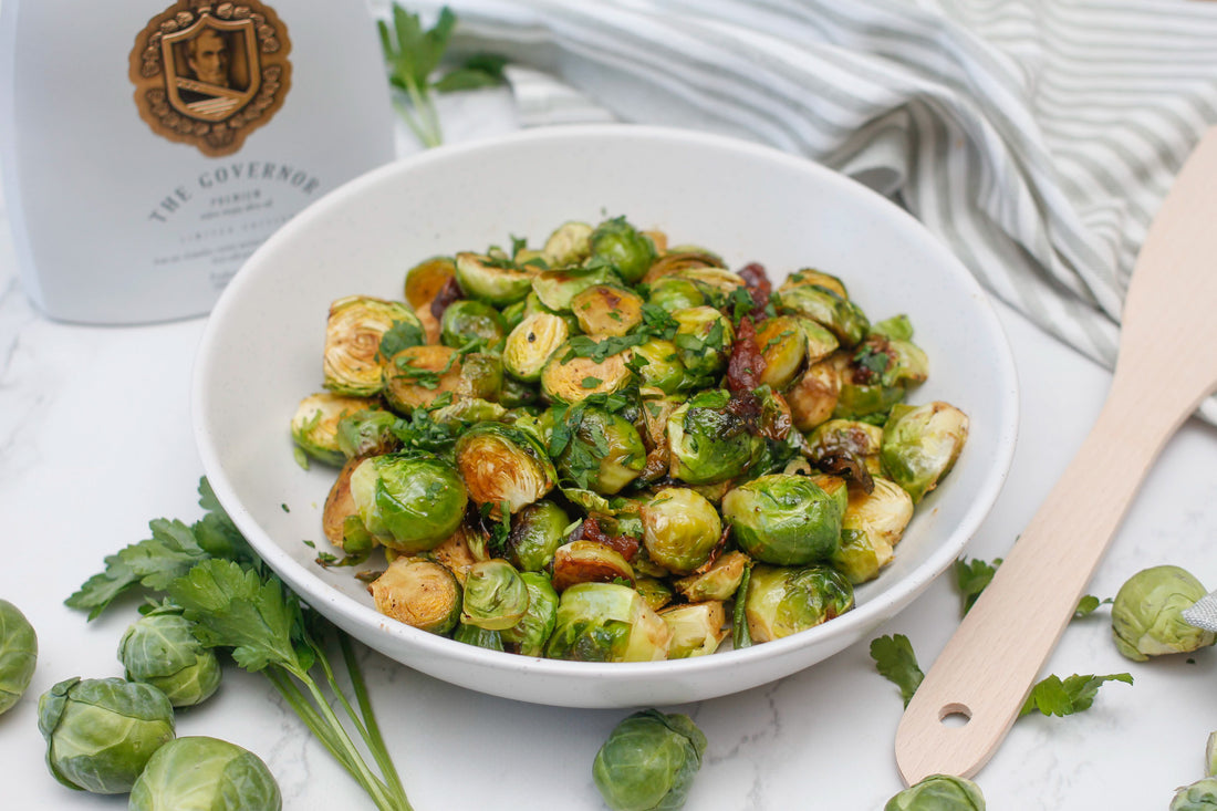 Date Syrup Roasted Brussels Sprouts 