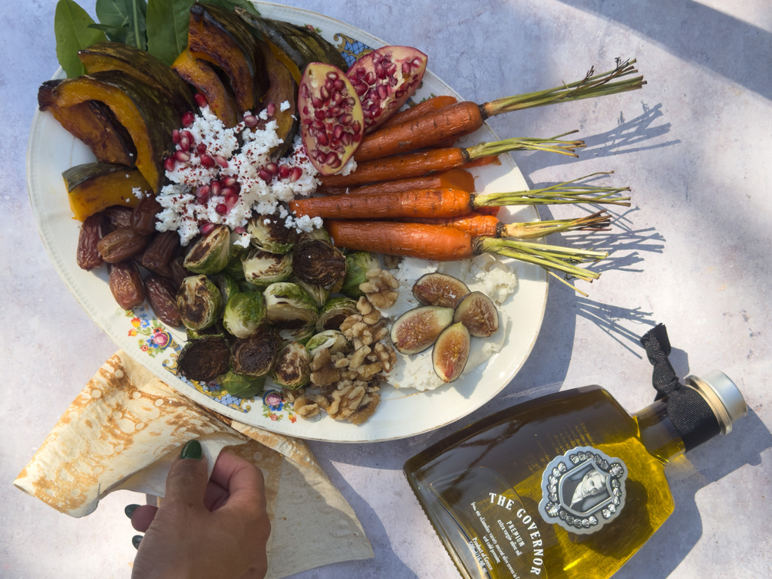 Grilled Fall Vegetable Mezze with Homemade Labneh