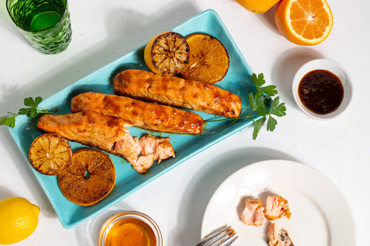 honey citrus glazed salmon