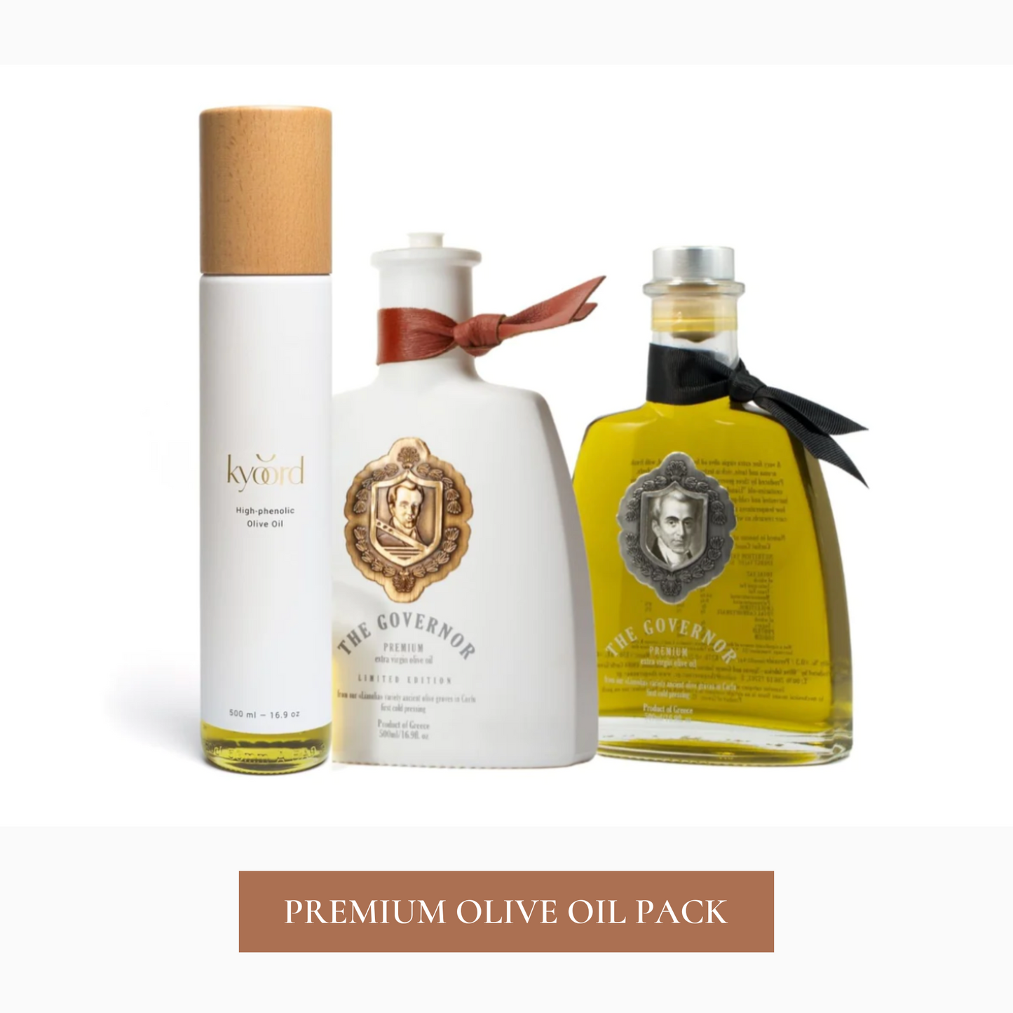 Polyphenol-rich olive oil gift set, kyoord and Governor EVOO