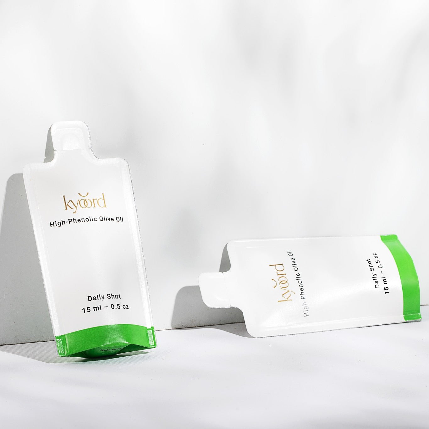 kyoord Daily Shot single-serve high-phenolic olive oil sachet