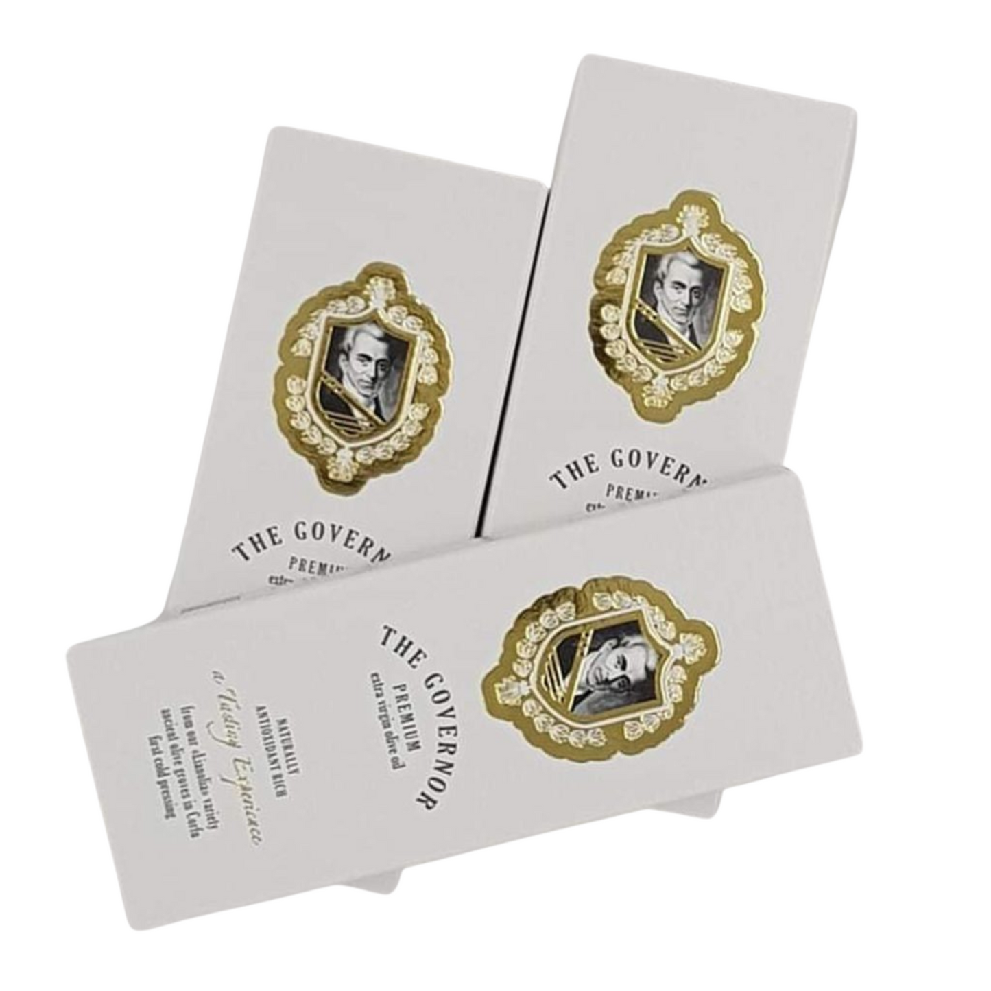 The Governor high phenolic olive oil sample set, Limited and Premium editions