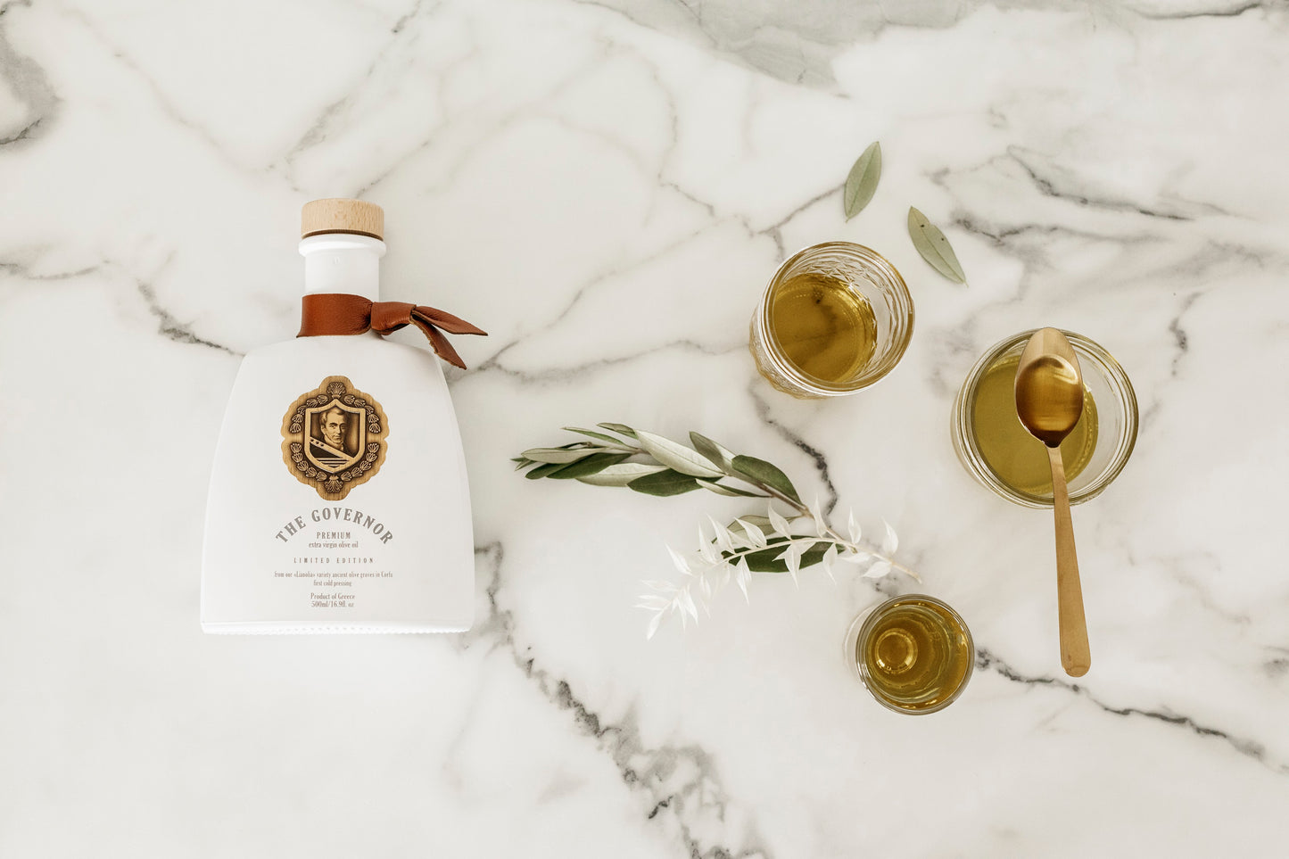 Pouring a daily shot of high phenolic olive oil