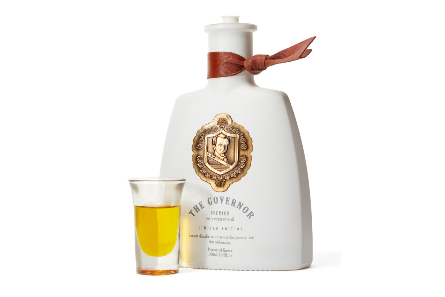 The Governor Limited Edition, highest polyphenol olive oil bottle